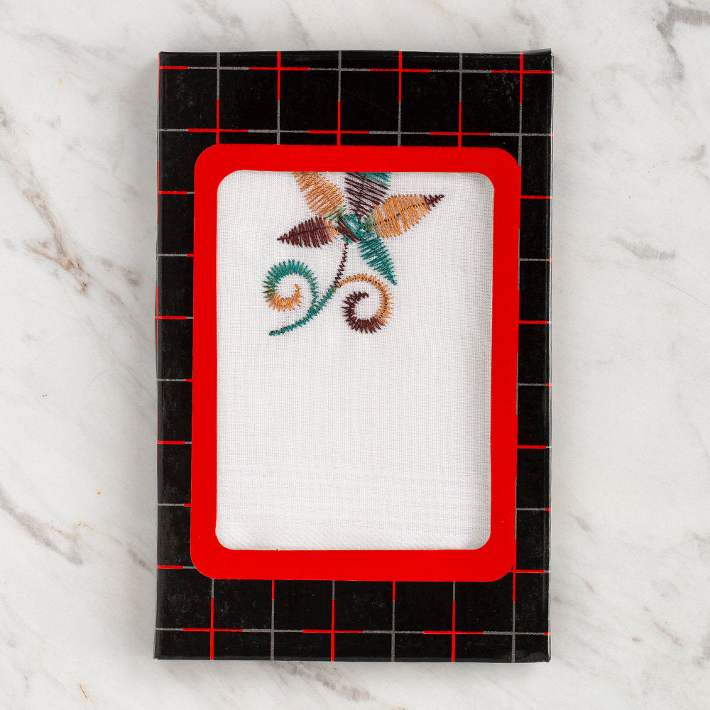 Loren İşlemeli Kadın Mendil - 18